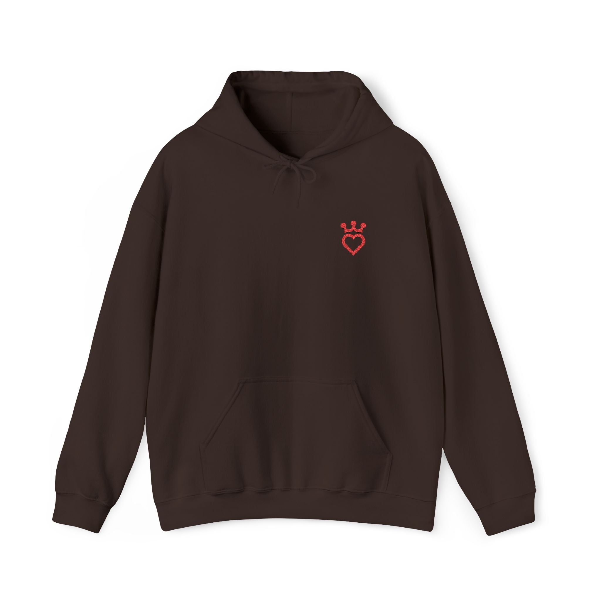 Unisex Heavy Blend™ Hooded Sweatshirt Embroidery With "Heart"