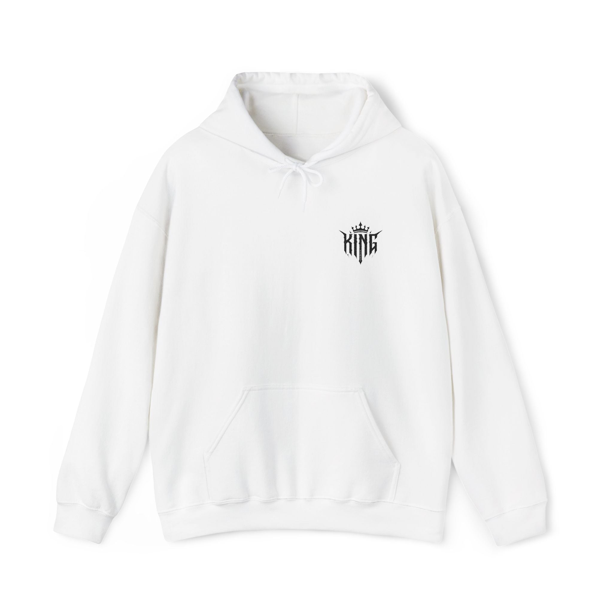 Unisex Heavy Blend™ Hooded Sweatshirt Embroidery With "KING"