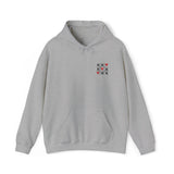 Unisex Heavy Blend™ Hooded Sweatshirt Embroidery With "Heart&X"