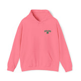 St. Patrick's Day Four-Leaf Clover Embroidery Unisex Fashion Heavy Blend™ Hooded Sweatshirt