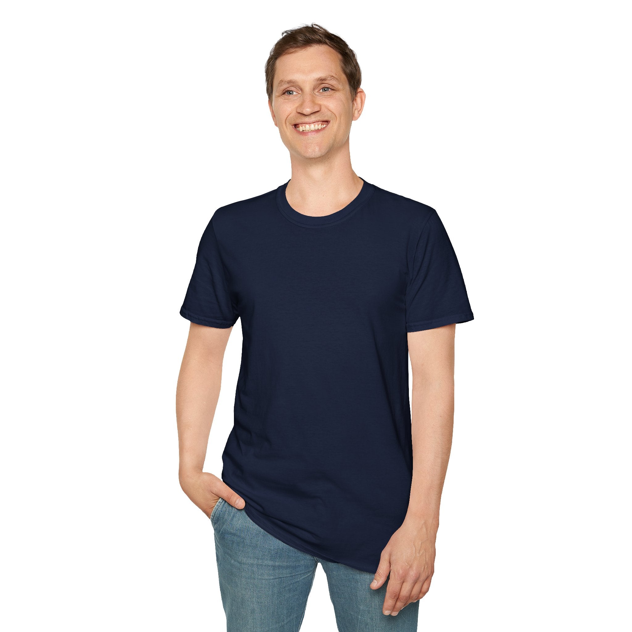 100% Cotton Unisex Softstyle T-Shirt With Pattern on The Back