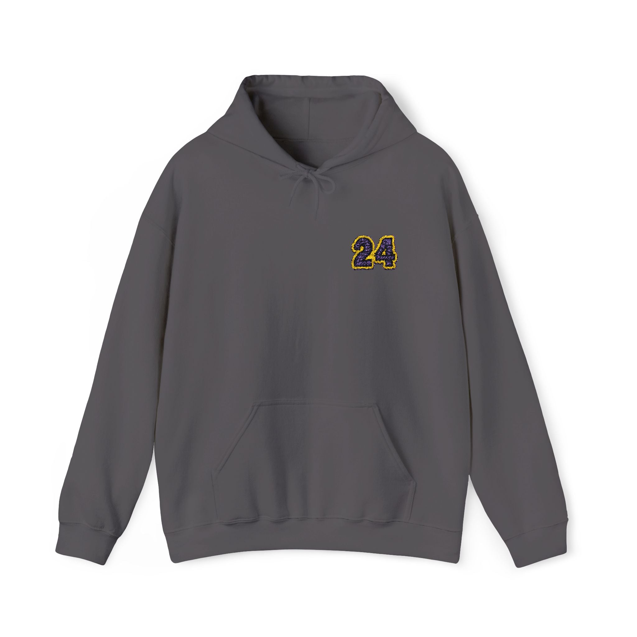 Sudadera unisex con capucha y bordado Heavy Blend™ con el número "24"