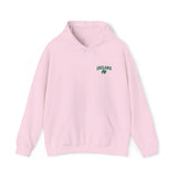 St. Patrick's Day Four-Leaf Clover Embroidery Unisex Fashion Heavy Blend™ Hooded Sweatshirt