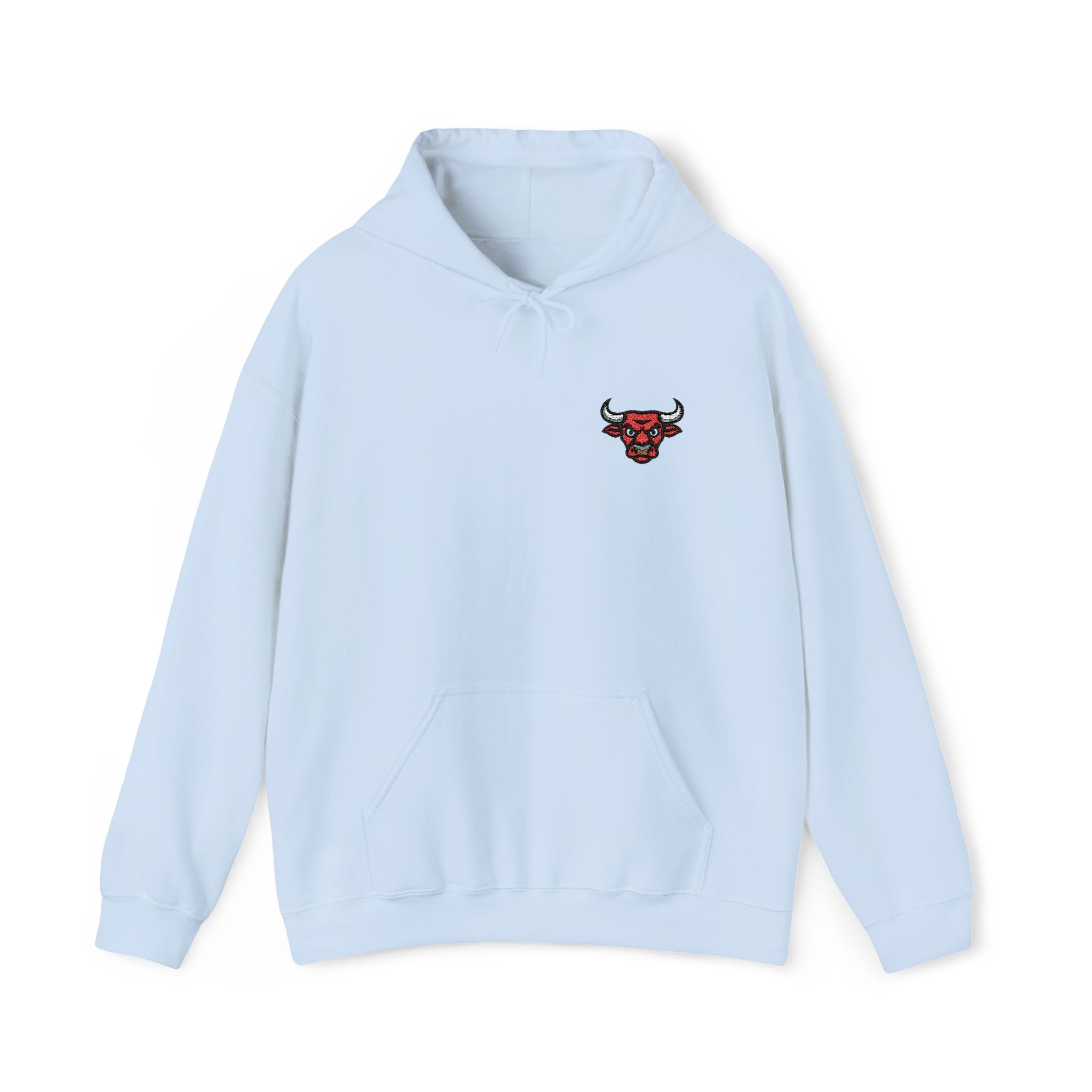 Unisex Heavy Blend™ Hooded Sweatshirt Embroidery With BULL