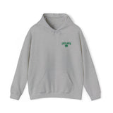 St. Patrick's Day Four-Leaf Clover Embroidery Unisex Fashion Heavy Blend™ Hooded Sweatshirt