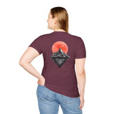 Dark Color 100% Cotton Unisex Softstyle T-Shirt With Pattern on The Back