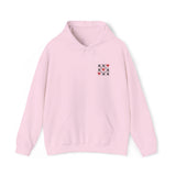 Unisex Heavy Blend™ Hooded Sweatshirt Embroidery With "Heart&X"