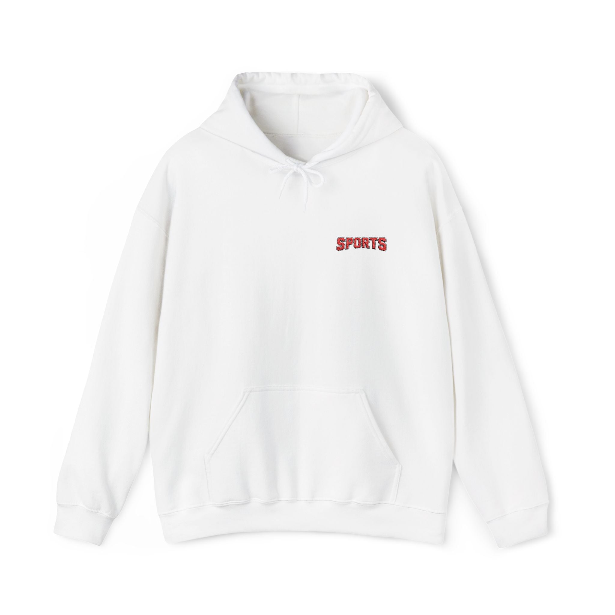 Unisex Heavy Blend™ Hooded Sweatshirt Embroidery With "SPORTS"