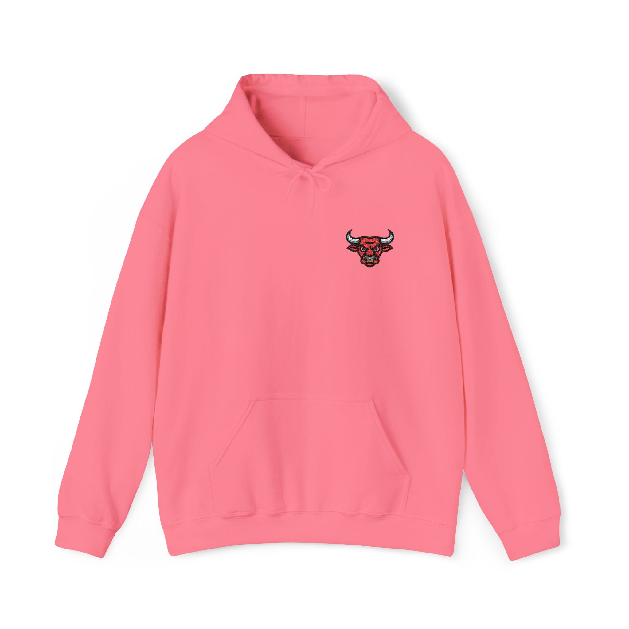 Unisex Heavy Blend™ Hooded Sweatshirt Embroidery With BULL