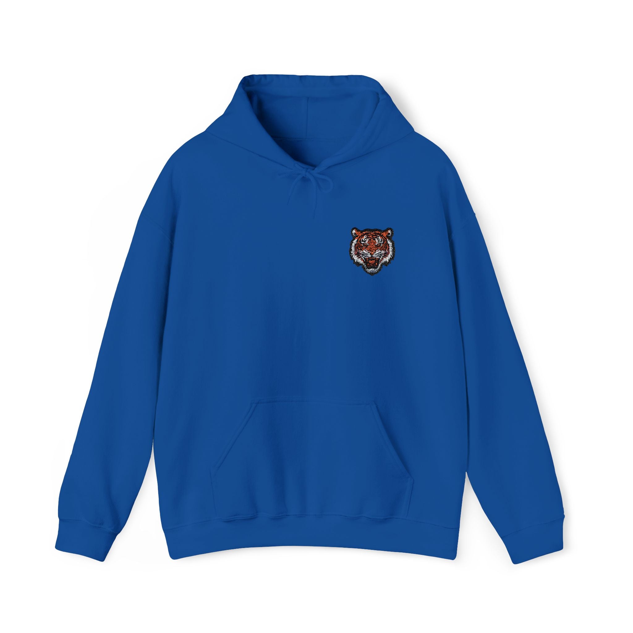 Unisex Heavy Blend™ Hooded Sweatshirt Embroidery With 'Tiger'