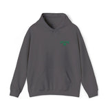 St. Patrick's Day Four-Leaf Clover Embroidery Unisex Fashion Heavy Blend™ Hooded Sweatshirt