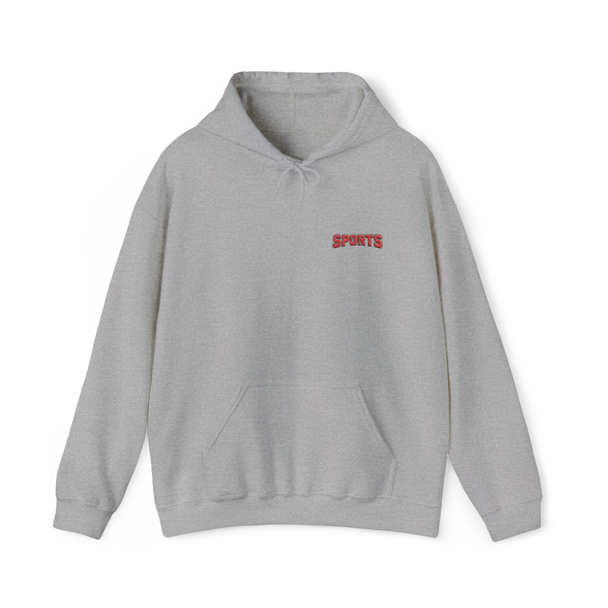 Unisex Heavy Blend™ Hooded Sweatshirt Embroidery With "SPORTS"