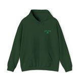 St. Patrick's Day Four-Leaf Clover Embroidery Unisex Fashion Heavy Blend™ Hooded Sweatshirt